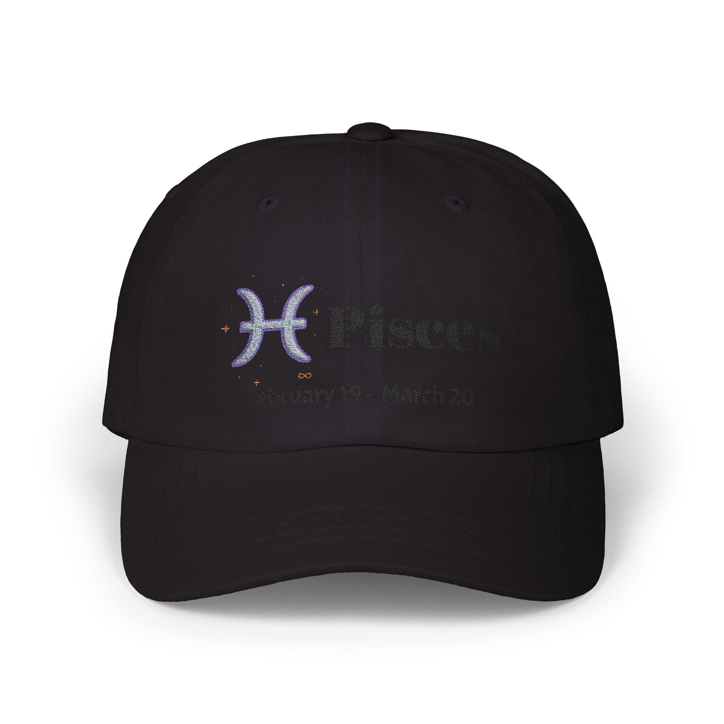 Pisces Classic Dad Cap - Zodiac Hat for Astrology Lovers, Birthday Gift, Casual Style, Adjustable, Personalized Cap