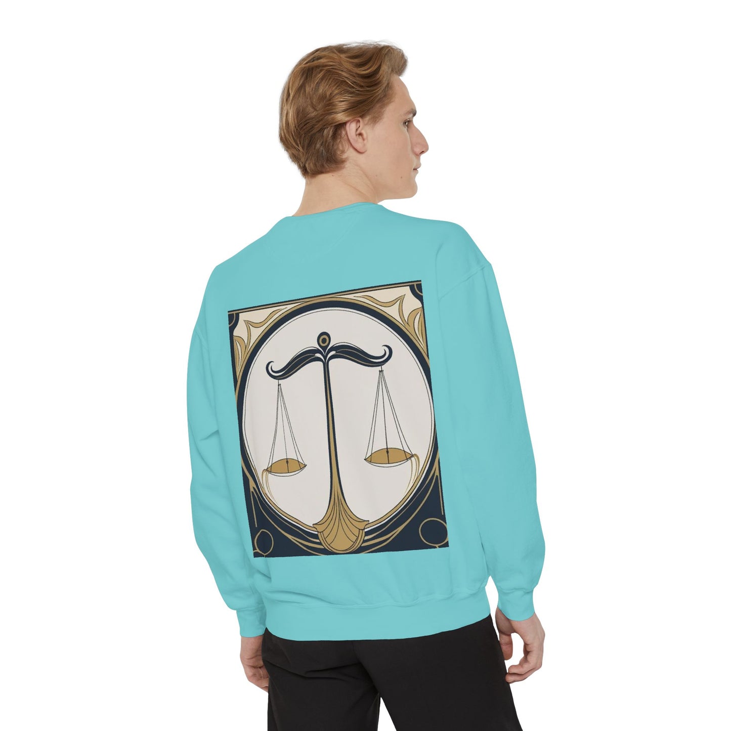 Libra Astrological Unisex Unise Garment-Dyed Sweatshirt