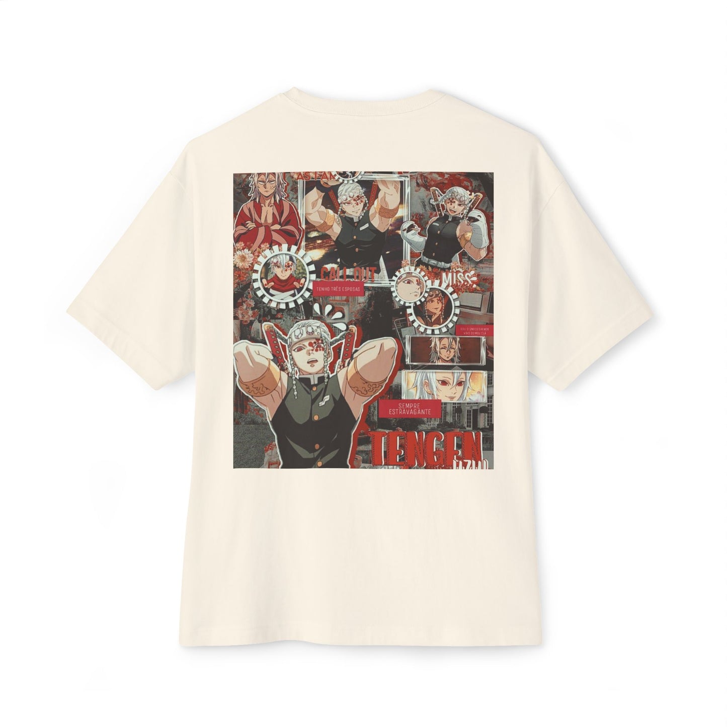 Demon Slayer Unisex Oversized Boxy Tee, Graphic Tee, Anime Shirt, Casual Wear, Gift for Fans, Streetwear, Character Tee