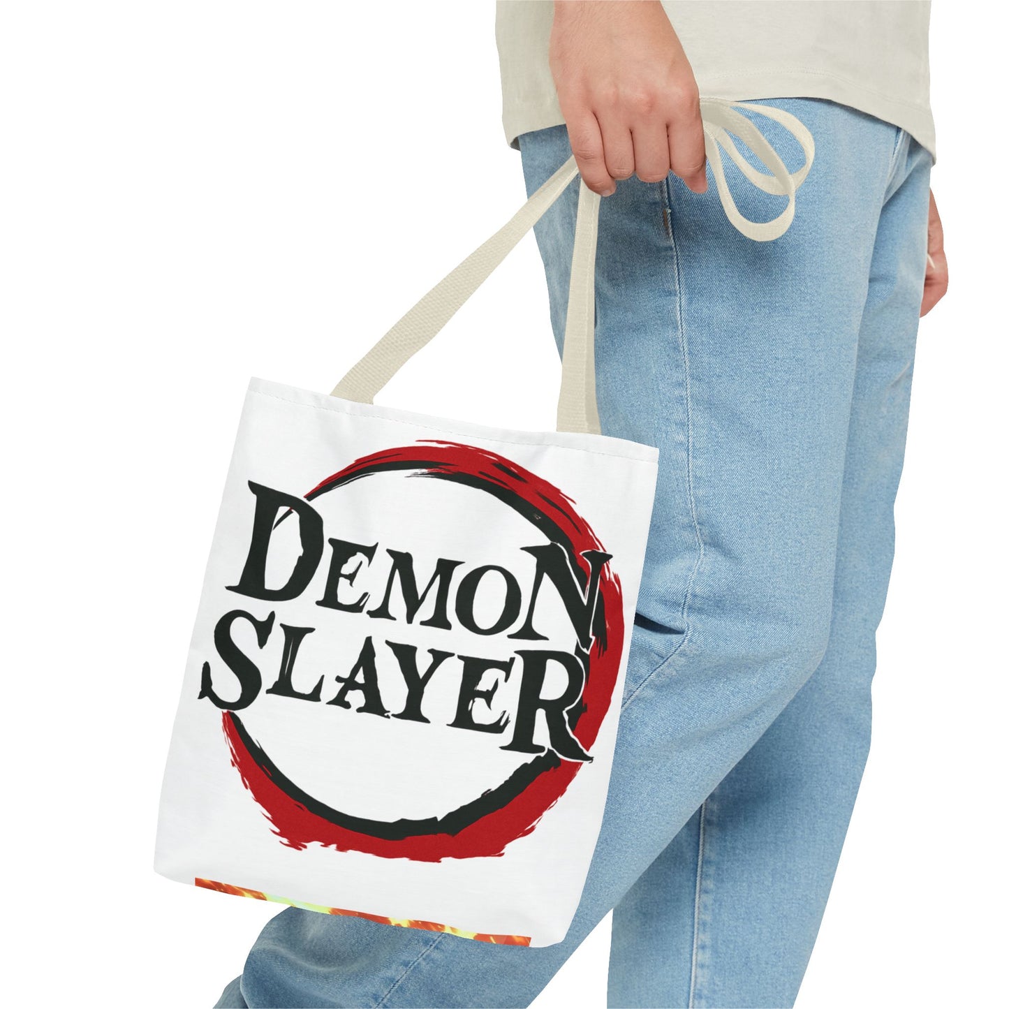 Demon Slayer Tote Bag, Anime Lover Gift, Eco-friendly Shopping Bag, Stylish Accessory, Cute Carryall for Fans