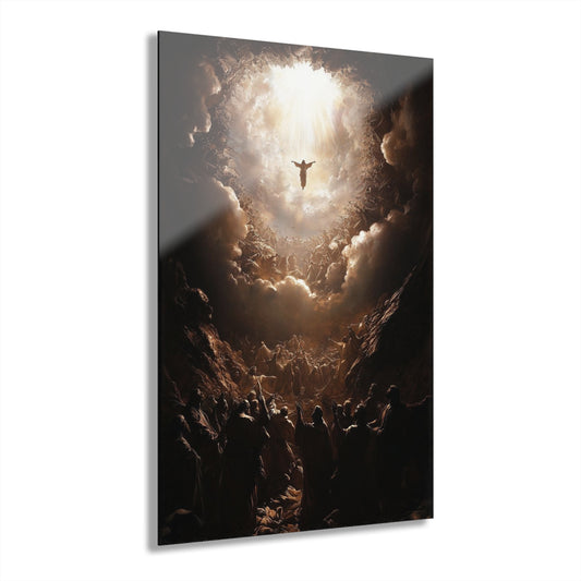 Heavenly Acrylic Print - Religious Wall Art, Inspirational Home Decor, Faith Wall Hanging, Unique Gift for Believers, Church Decor