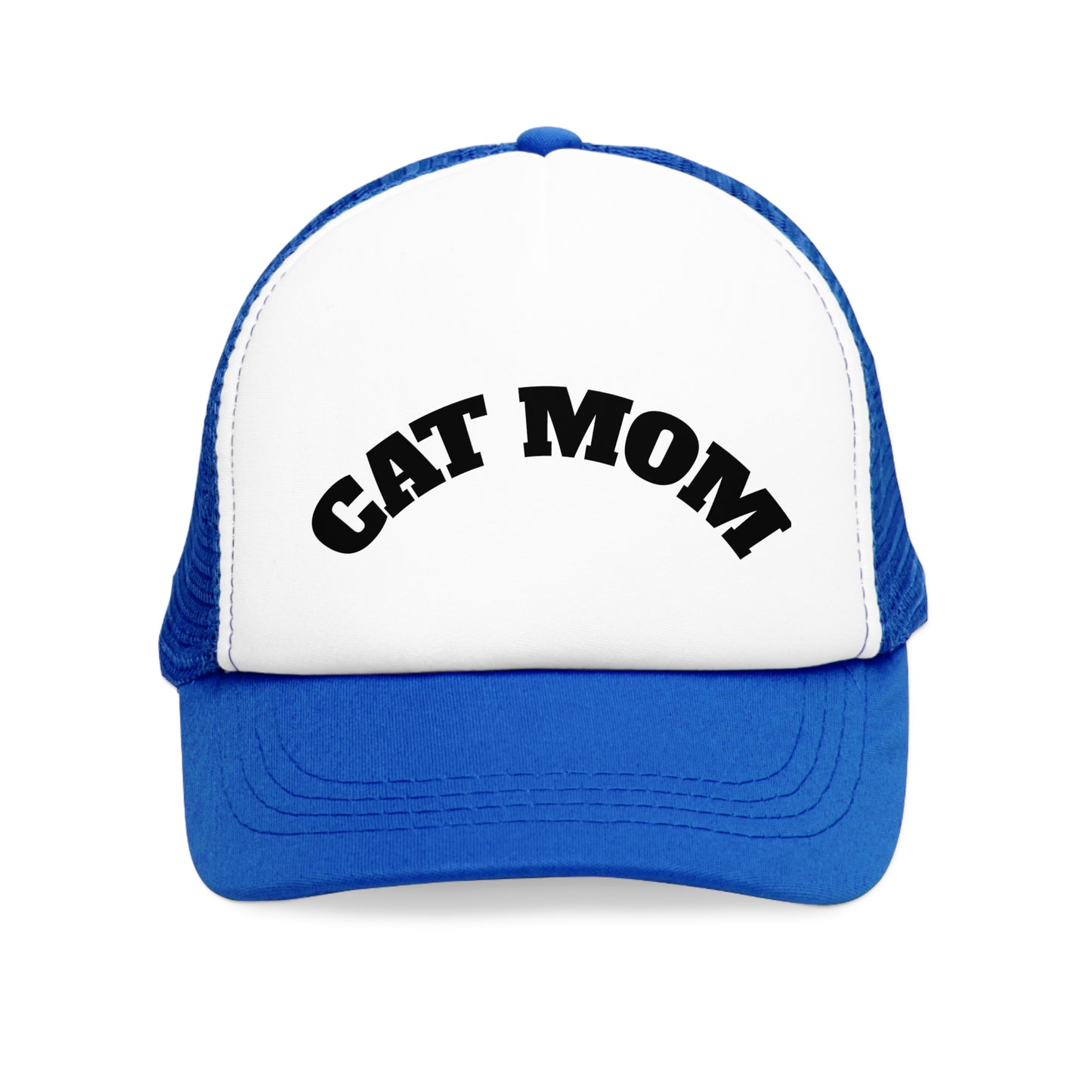 Cat Mom Mesh Cap, Trucker Hat for Cat Lovers, Gift for Mother's Day, Fun Outdoor Accessory, Adjustable Cap for Pet Moms