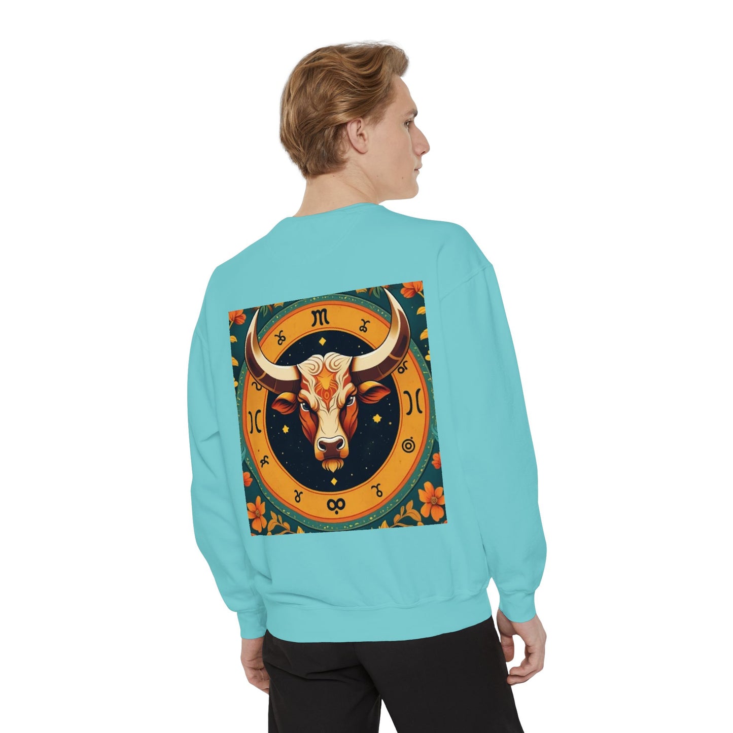 Taurus Astrological sign Unisex Garment-Dyed Sweatshirt