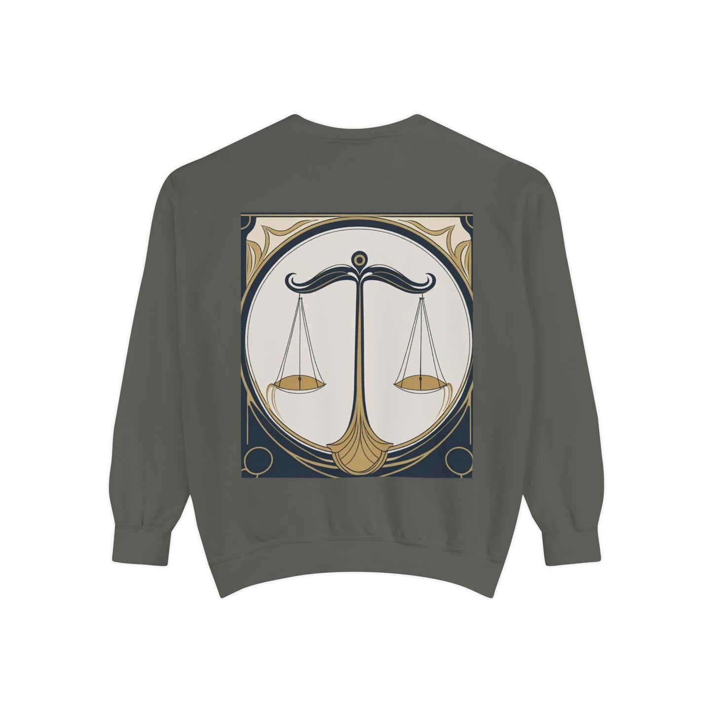 Libra Astrological Unisex Unise Garment-Dyed Sweatshirt