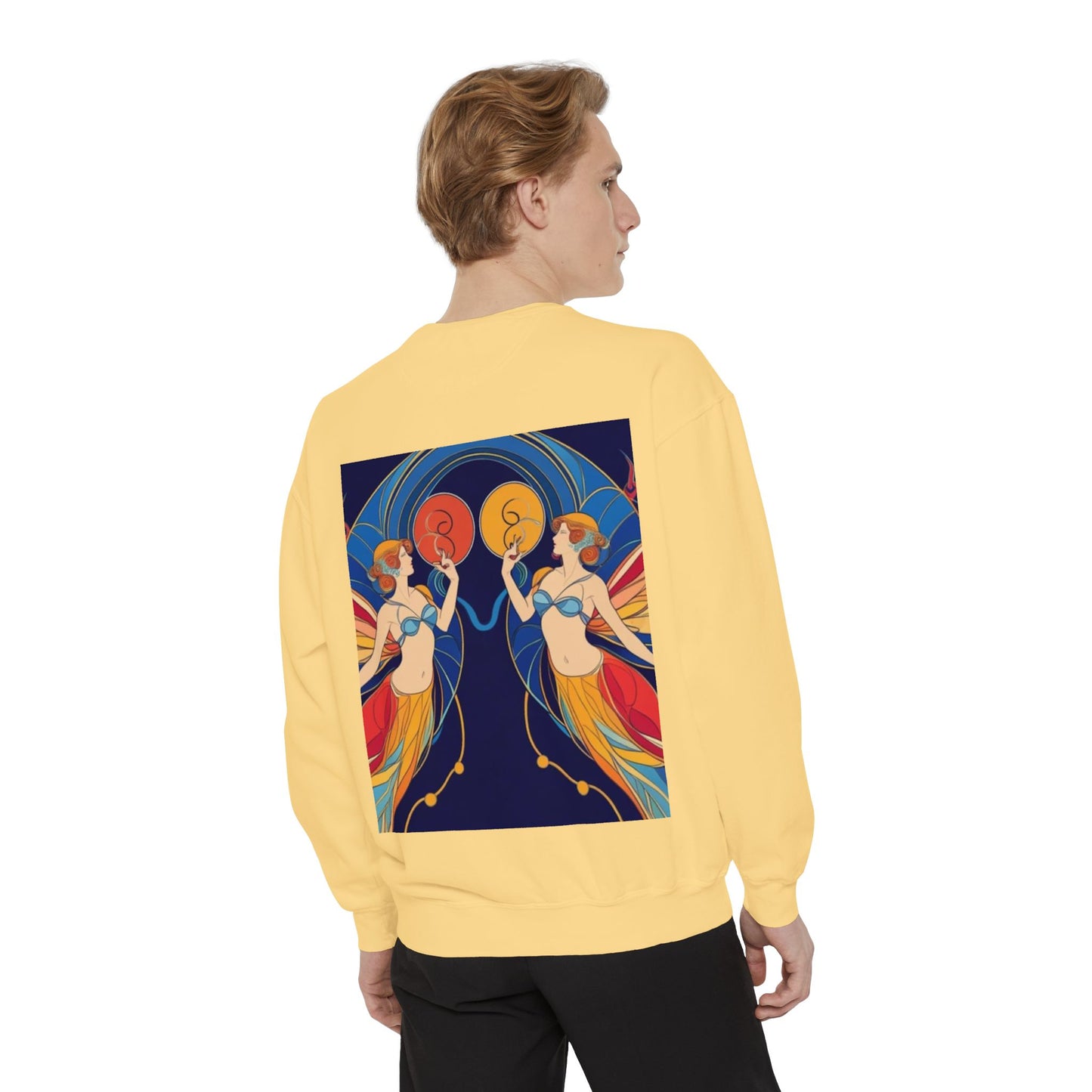 Gemini Astrological sign Unisex Garment-Dyed Sweatshirt