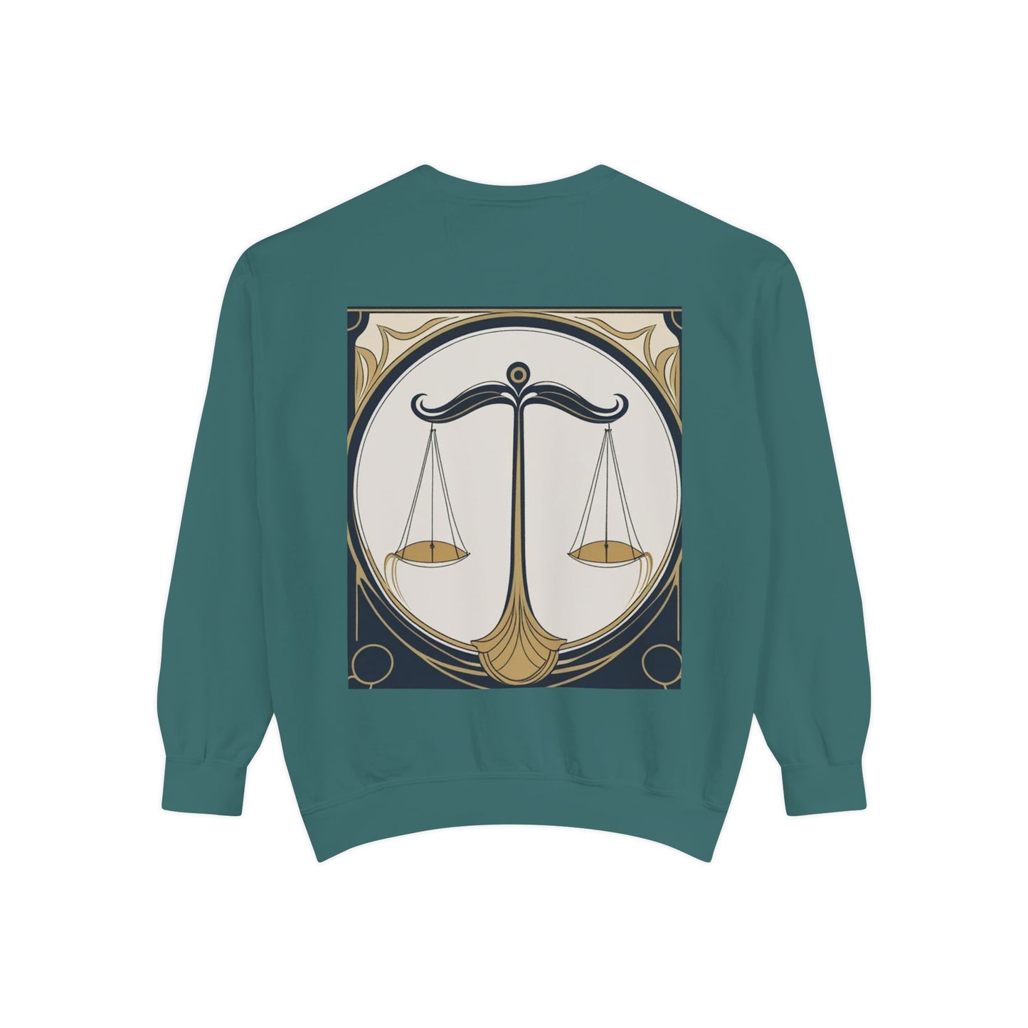 Libra Astrological Unisex Unise Garment-Dyed Sweatshirt