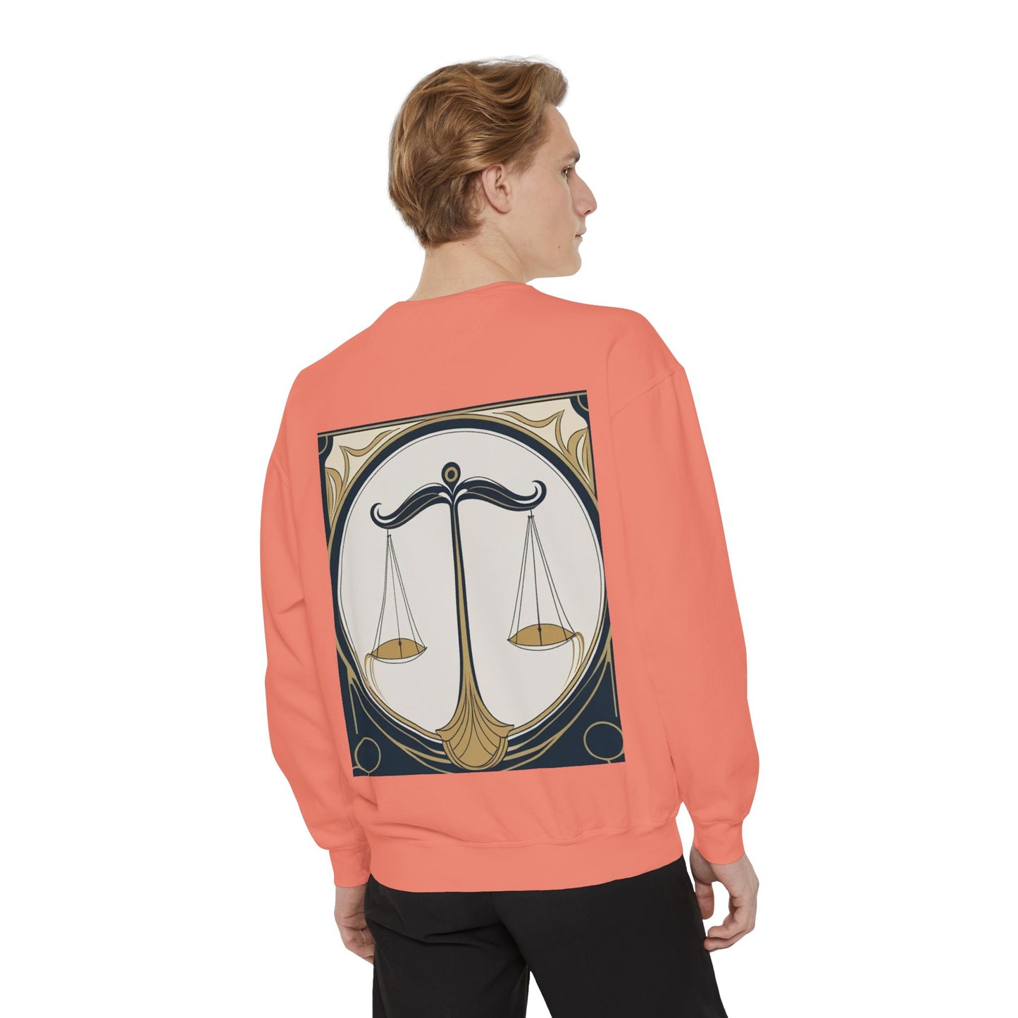 Libra Astrological Unisex Unise Garment-Dyed Sweatshirt