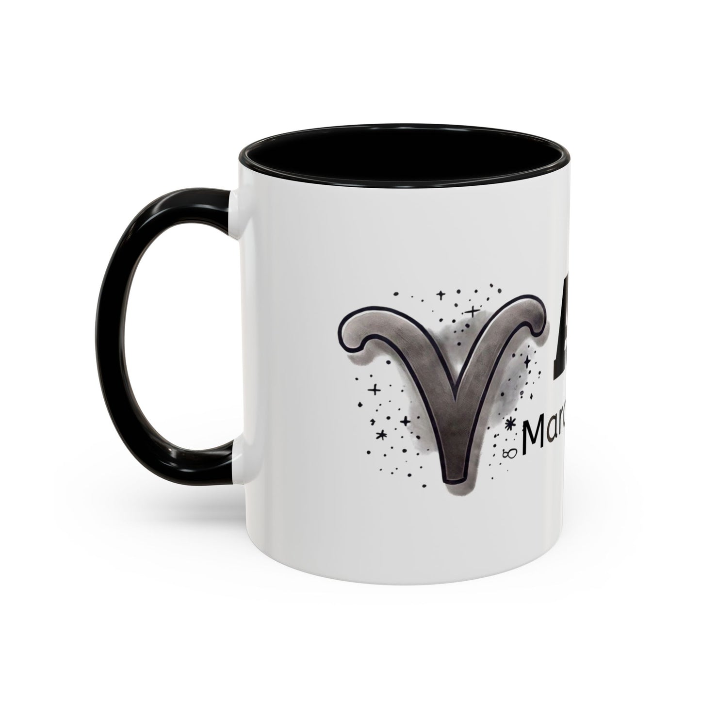 Aries Accent Coffee Mug | Astrology Gift for March Birthdays | Zodiac Lover's Cup | Coffee Lovers Mug | Personalized Aries Mug