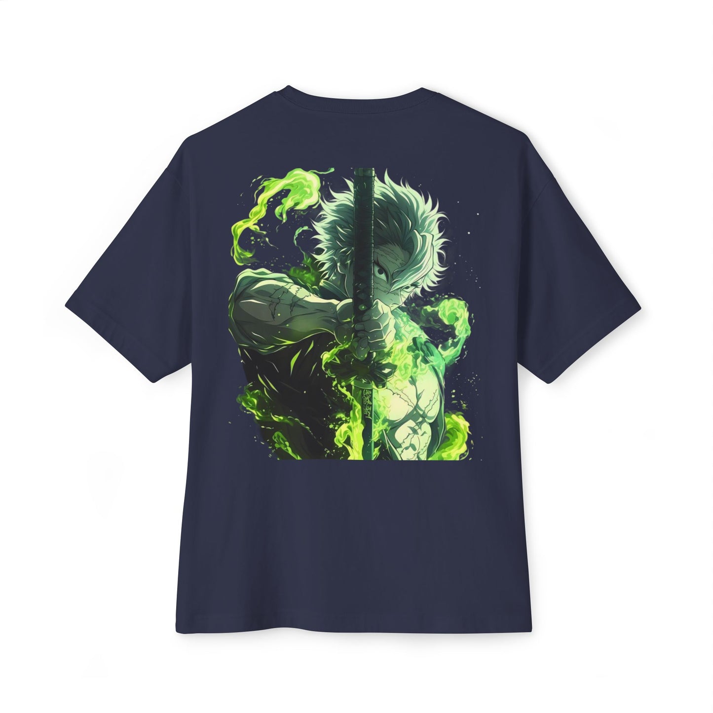 Demon Slayer Unisex Boxy Tee: Anime Fan Gift, Oversized Streetwear, Casual Summer Top, Geek Chic Apparel, Unique Japanese Culture Tee