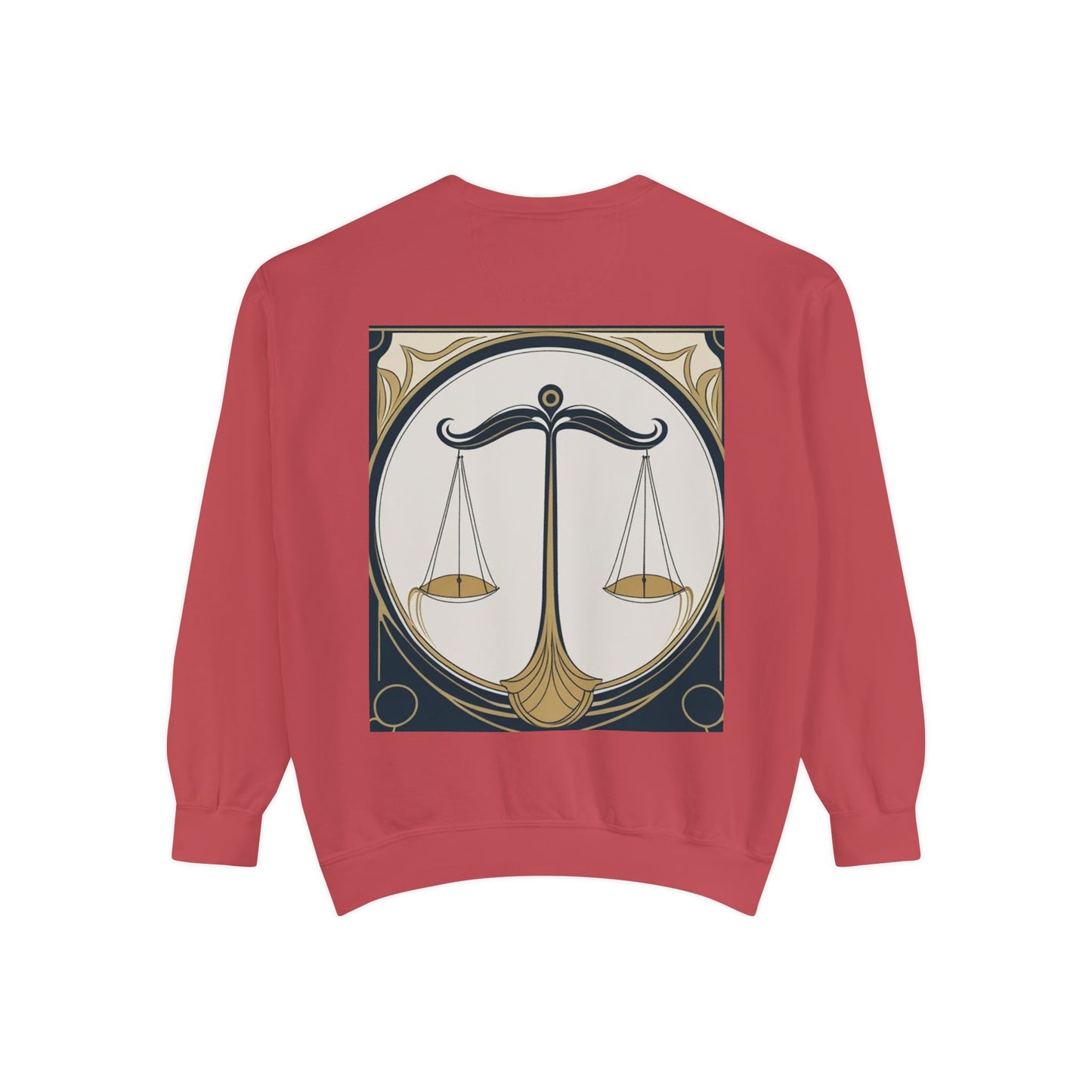 Libra Astrological Unisex Unise Garment-Dyed Sweatshirt