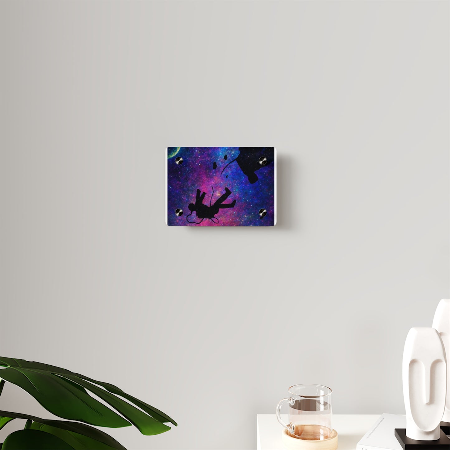 Cosmic Astronaut Wall Art, Space Decor, Acrylic Panels, Unique Home Decoration, Gallery Wall Art, Gifts for Space Lovers
