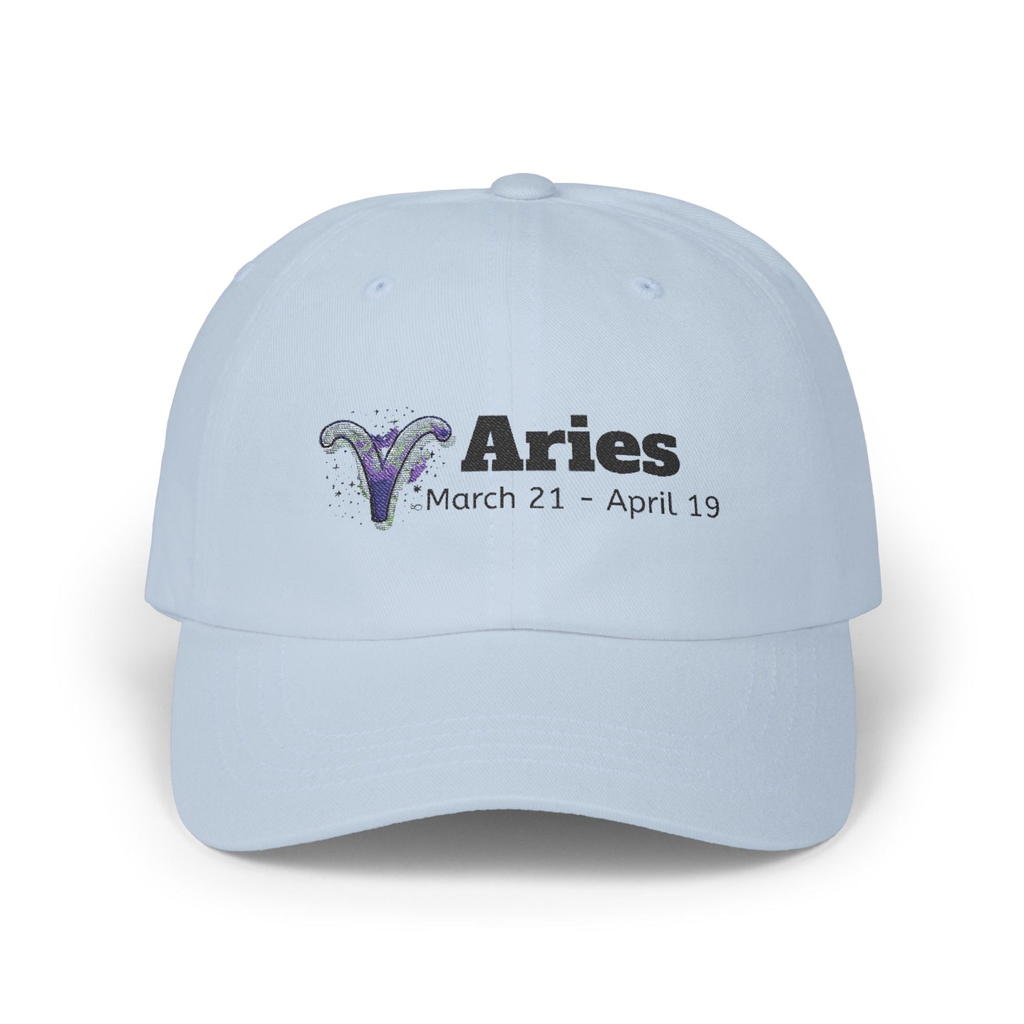 Astrological Aries Dad Cap | Classic White Baseball Hat, Birthday Gift, Zodiac Fashion, Home, Everyday Style, Astrology Lover