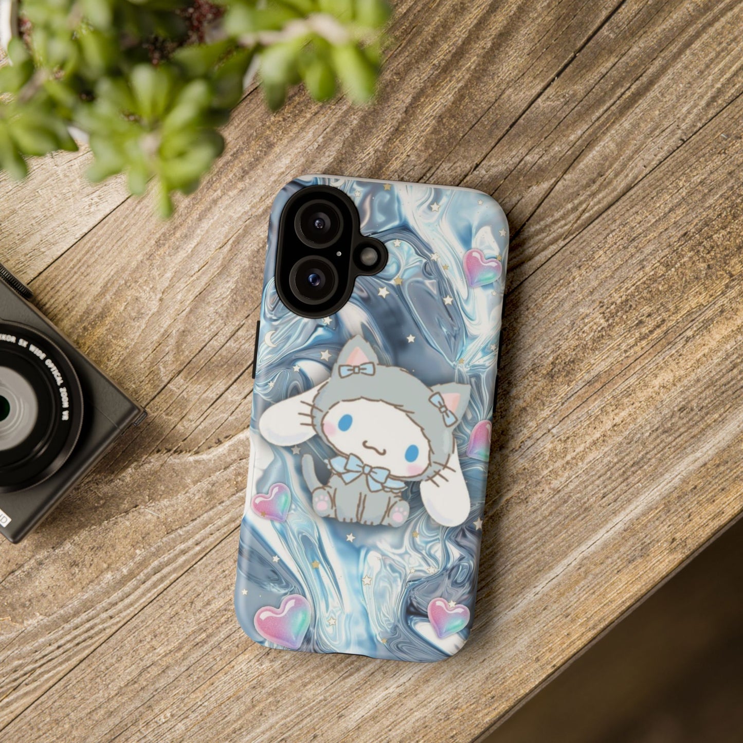 Cute Cat-Themed Phone Case, Kitty Phone Cover, Kawaii Accessory, Gift for Cat Lovers, Fun Decorative Case