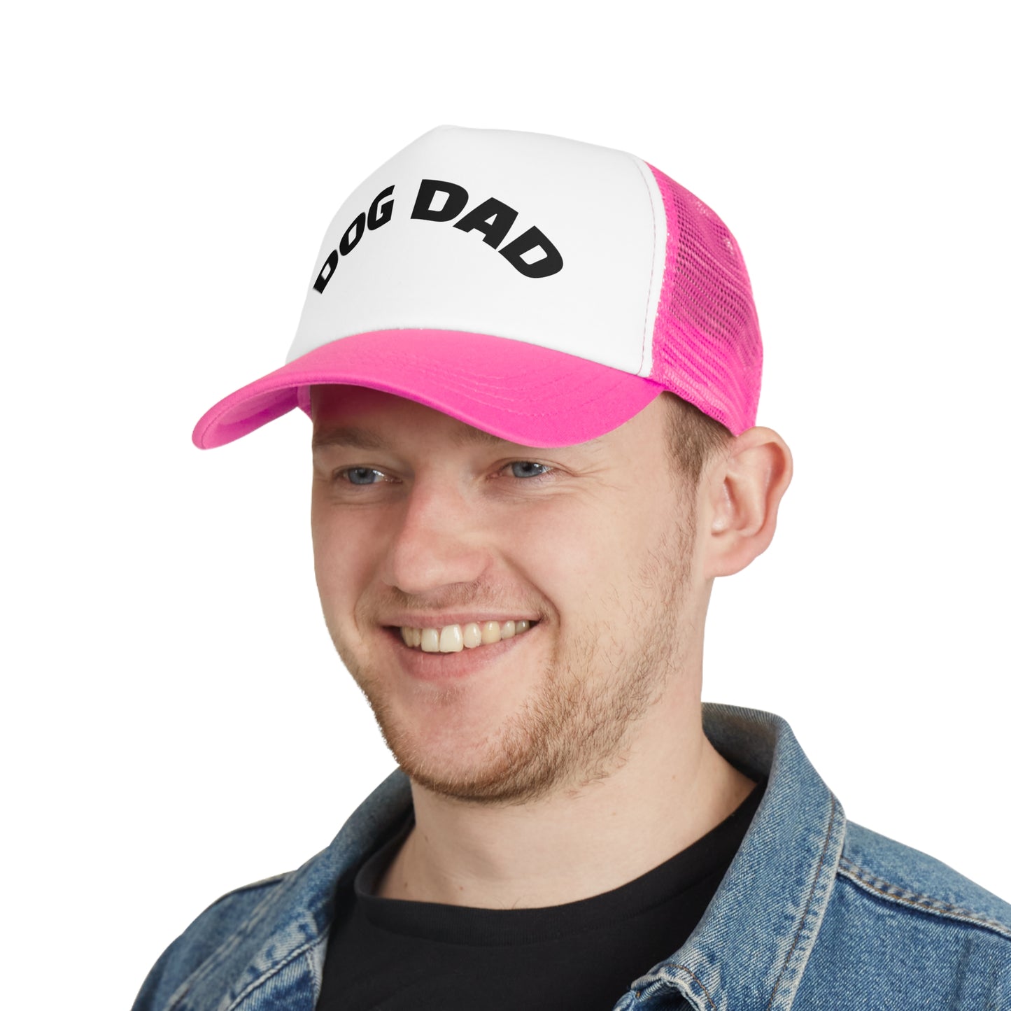 Dog Dad Mesh Cap, Perfect Gift for Pet Lovers, Father's Day, Outdoor Activities, Cool Everyday Style, Adjustable Trucker Hat
