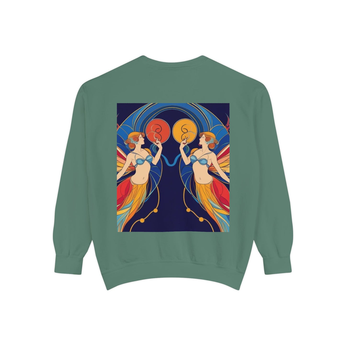 Gemini Astrological sign Unisex Garment-Dyed Sweatshirt
