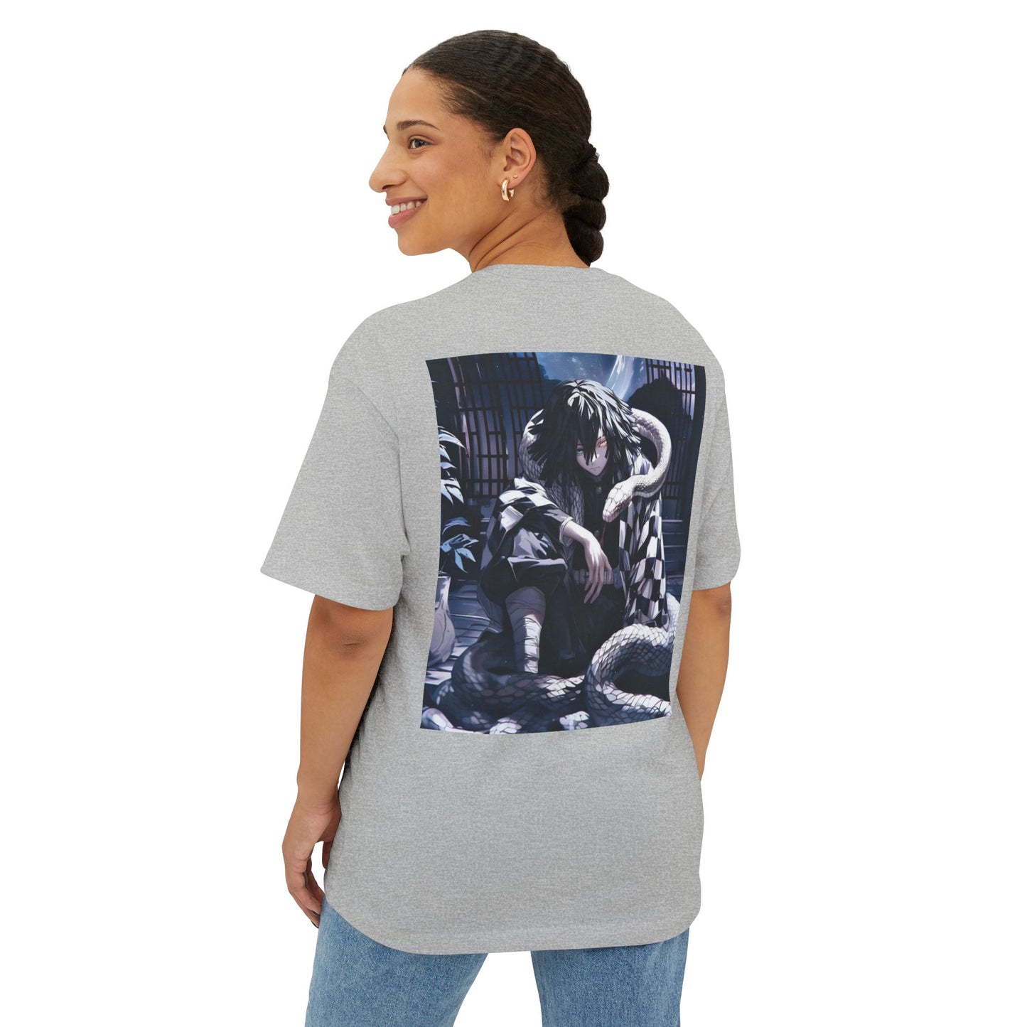 Demon Slayer Unisex Oversized Tee, Anime Fan Shirt, Graphic Tee, Gift for Otaku, Cool Casual Wear, Birthday Present, Comfy Top