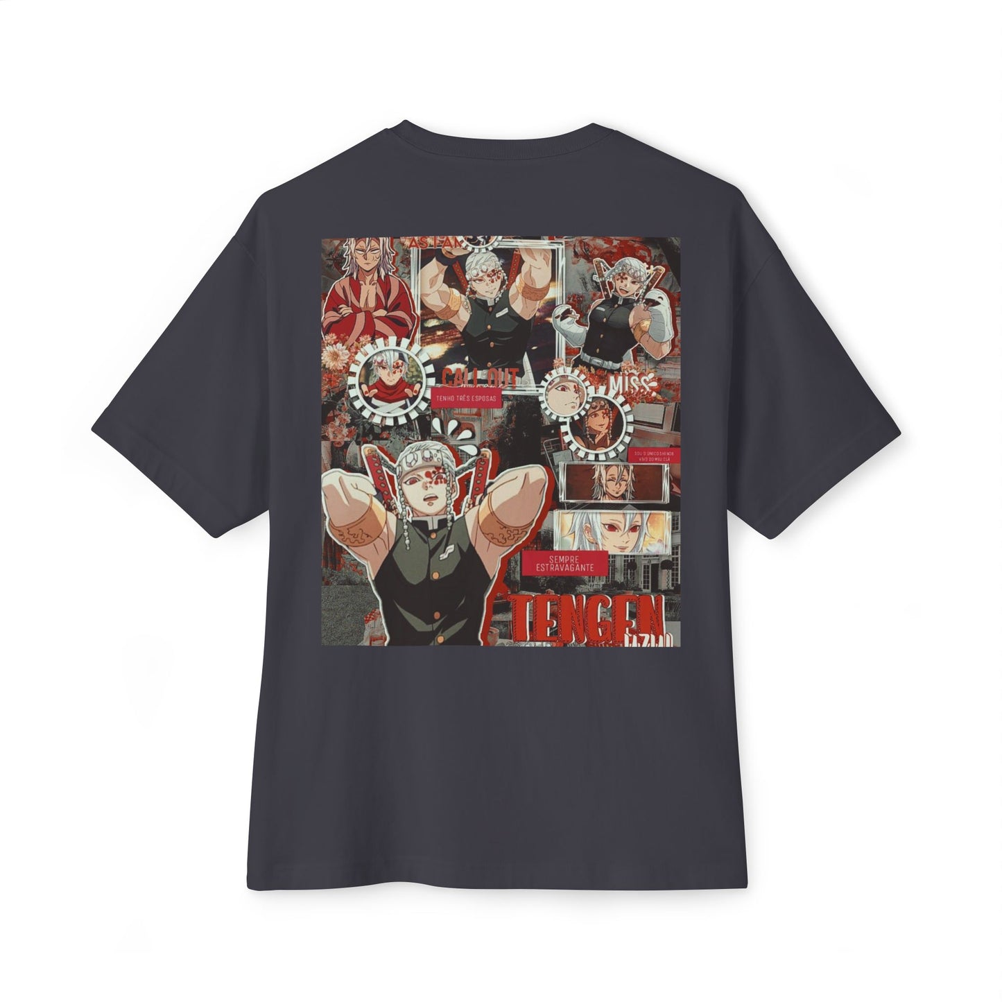 Demon Slayer Unisex Oversized Boxy Tee, Graphic Tee, Anime Shirt, Casual Wear, Gift for Fans, Streetwear, Character Tee