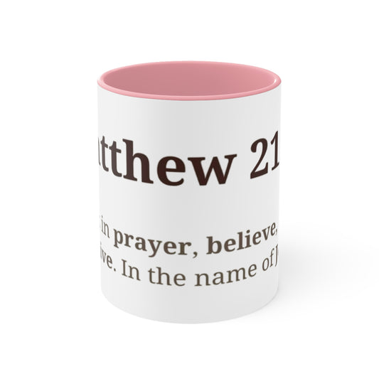 Inspirational Accent Mugs with Biblical Verses, Motivational Coffee Cup, Faith-Based Gift, Prayer Mug, Unique Home Decor