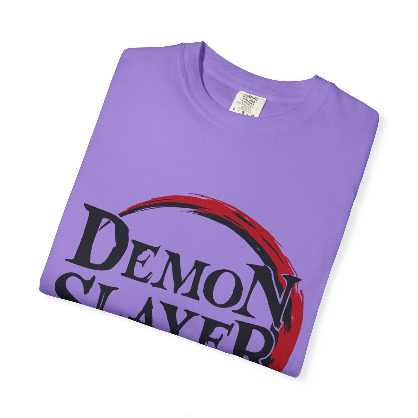 Demon Slayer Unisex Garment-Dyed T-Shirt, Anime Apparel, Gift for Fans, Casual Wear, Trendy Graphic Tee