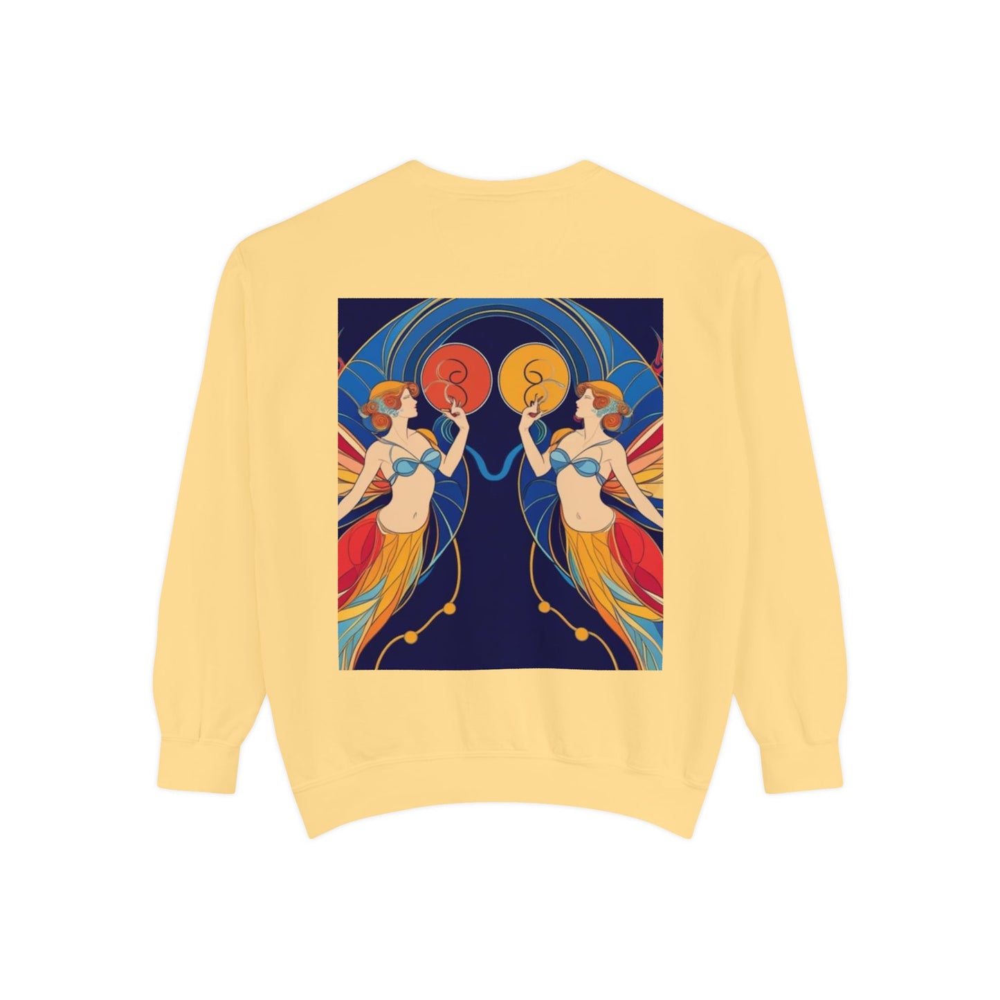 Gemini Astrological sign Unisex Garment-Dyed Sweatshirt