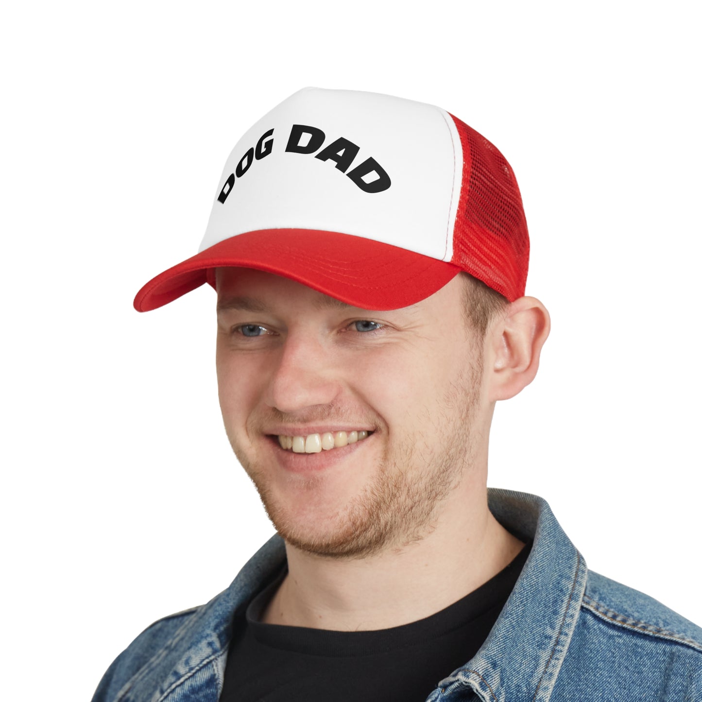 Dog Dad Mesh Cap, Perfect Gift for Pet Lovers, Father's Day, Outdoor Activities, Cool Everyday Style, Adjustable Trucker Hat