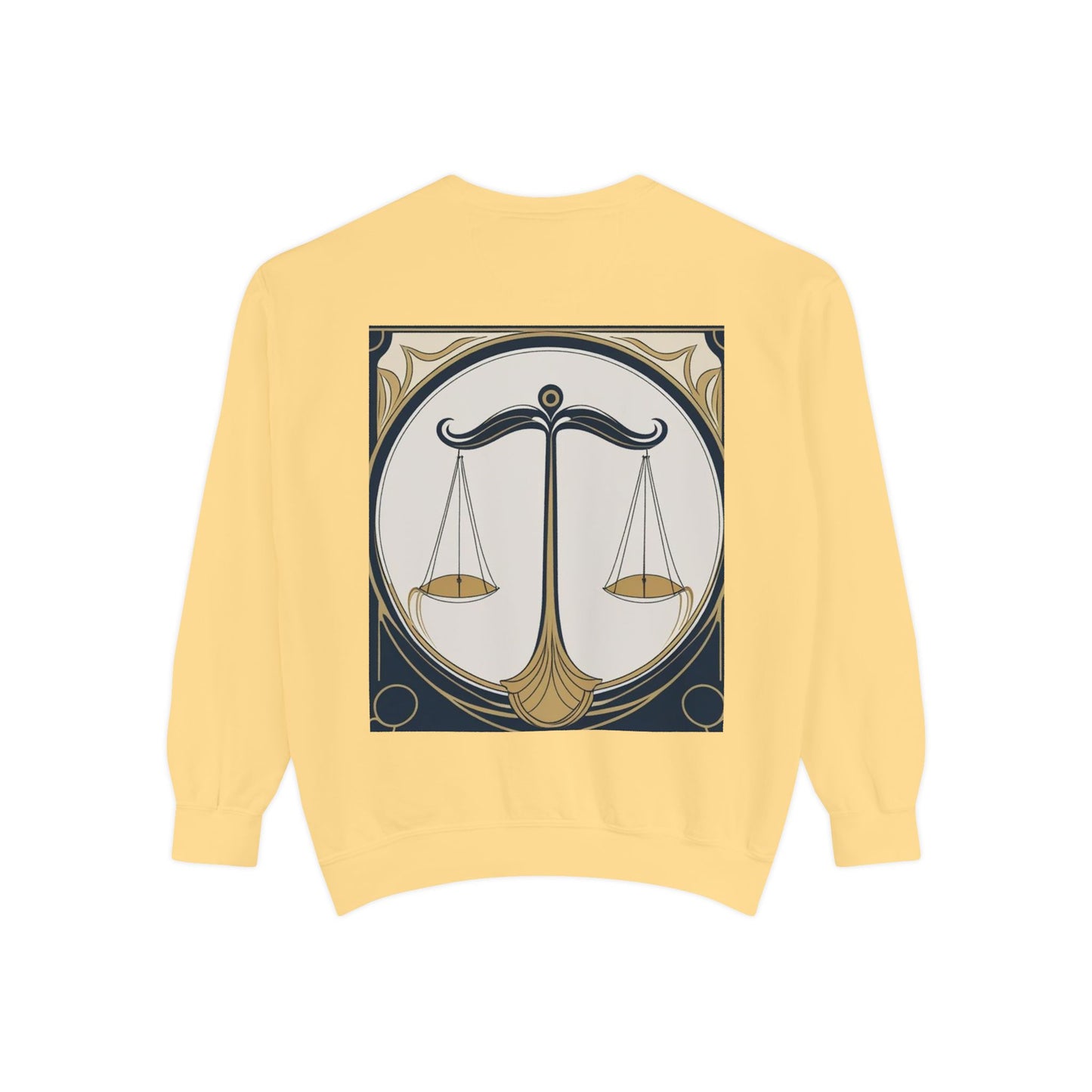 Libra Astrological Unisex Unise Garment-Dyed Sweatshirt