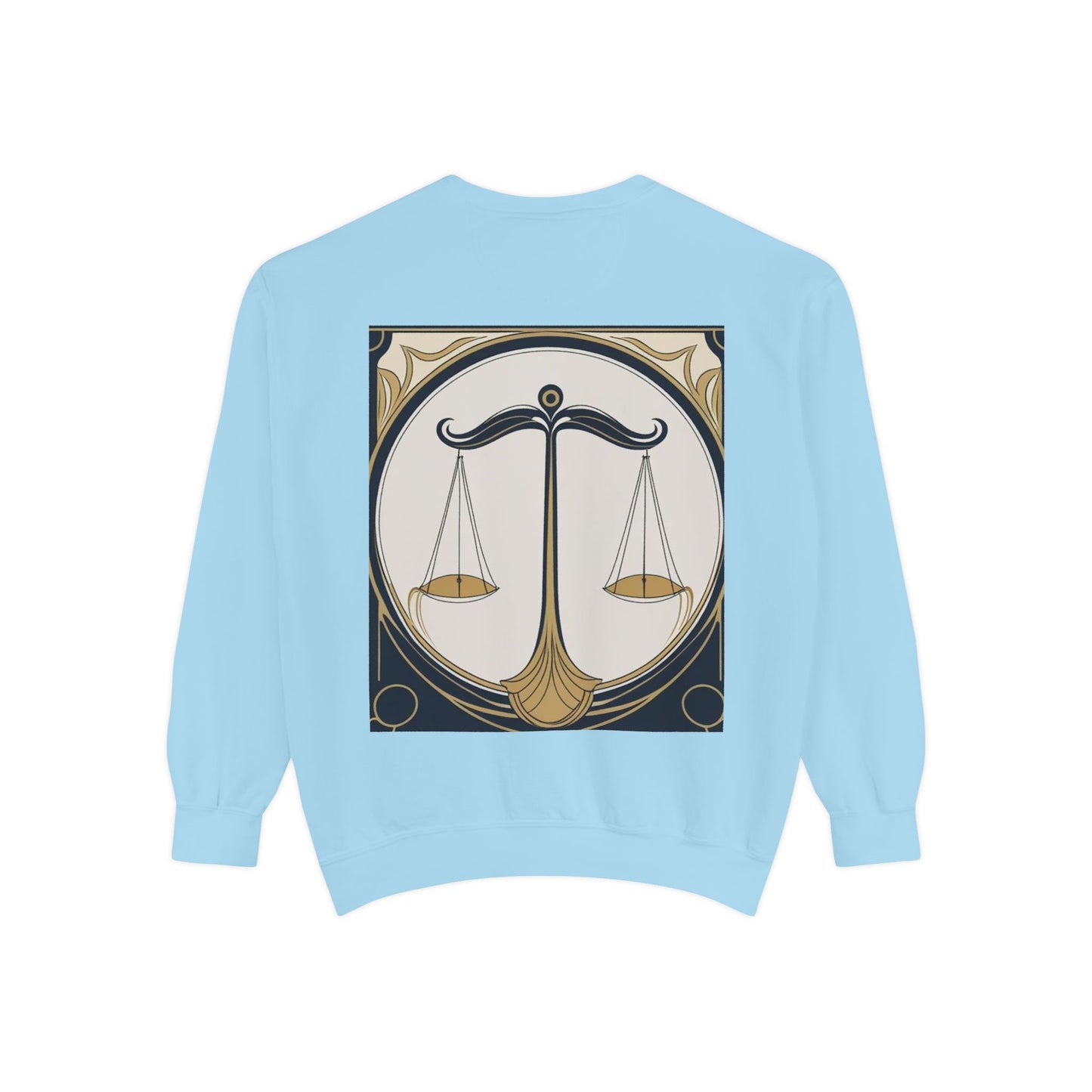 Libra Astrological Unisex Unise Garment-Dyed Sweatshirt