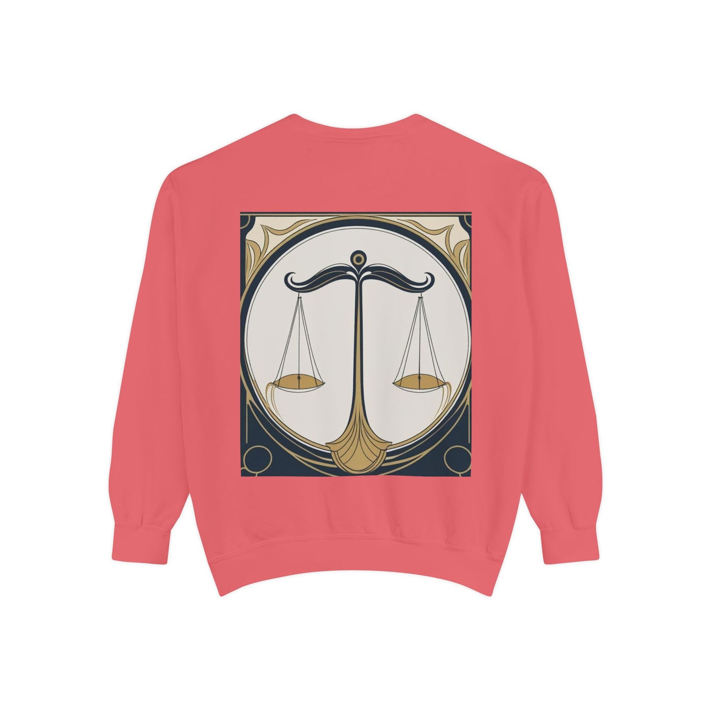 Libra Astrological Unisex Unise Garment-Dyed Sweatshirt