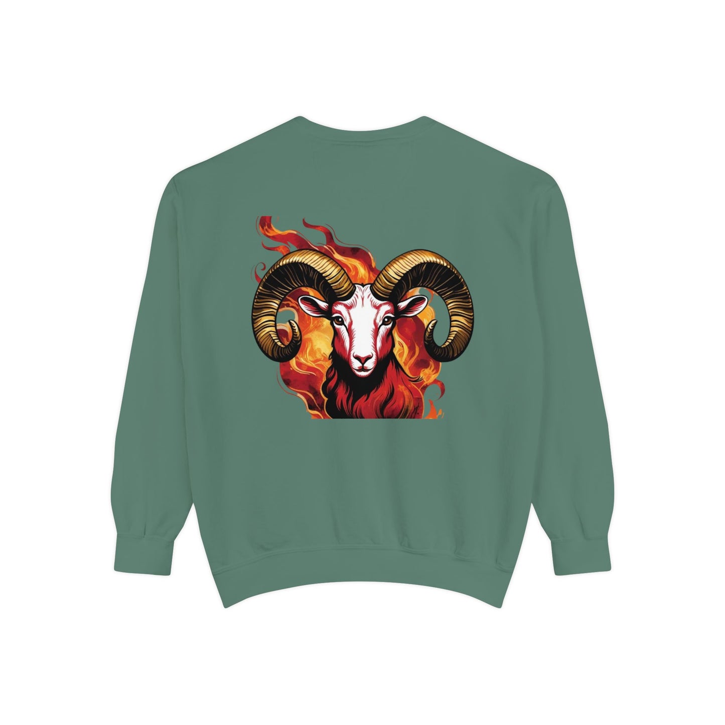 Aries Flame Sweatshirt, Unisex Graphic Sweatshirt, Zodiac Apparel, Astrology Gift, Cozy Casual Wear, Aries Astrology Merchandise