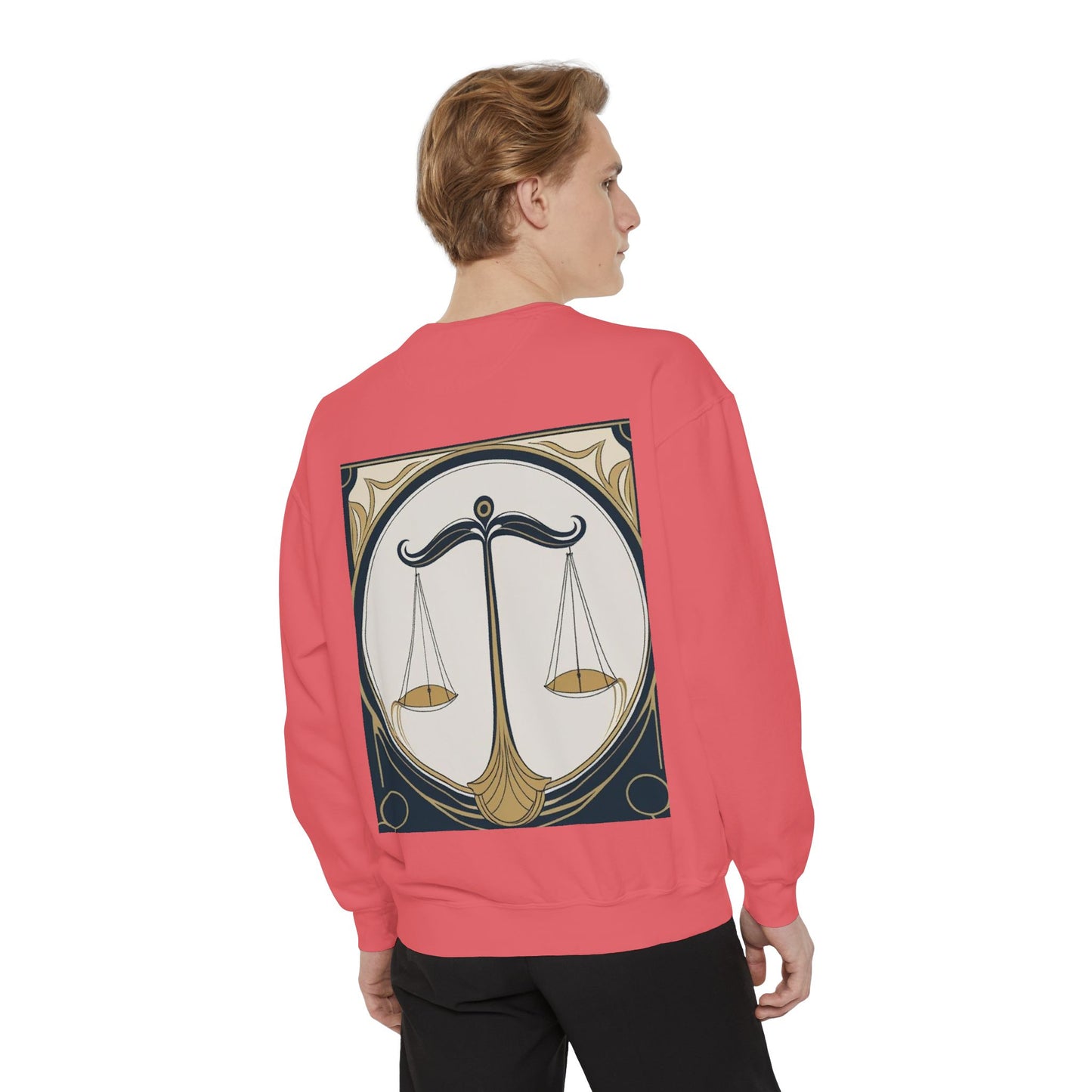 Libra Astrological Unisex Unise Garment-Dyed Sweatshirt