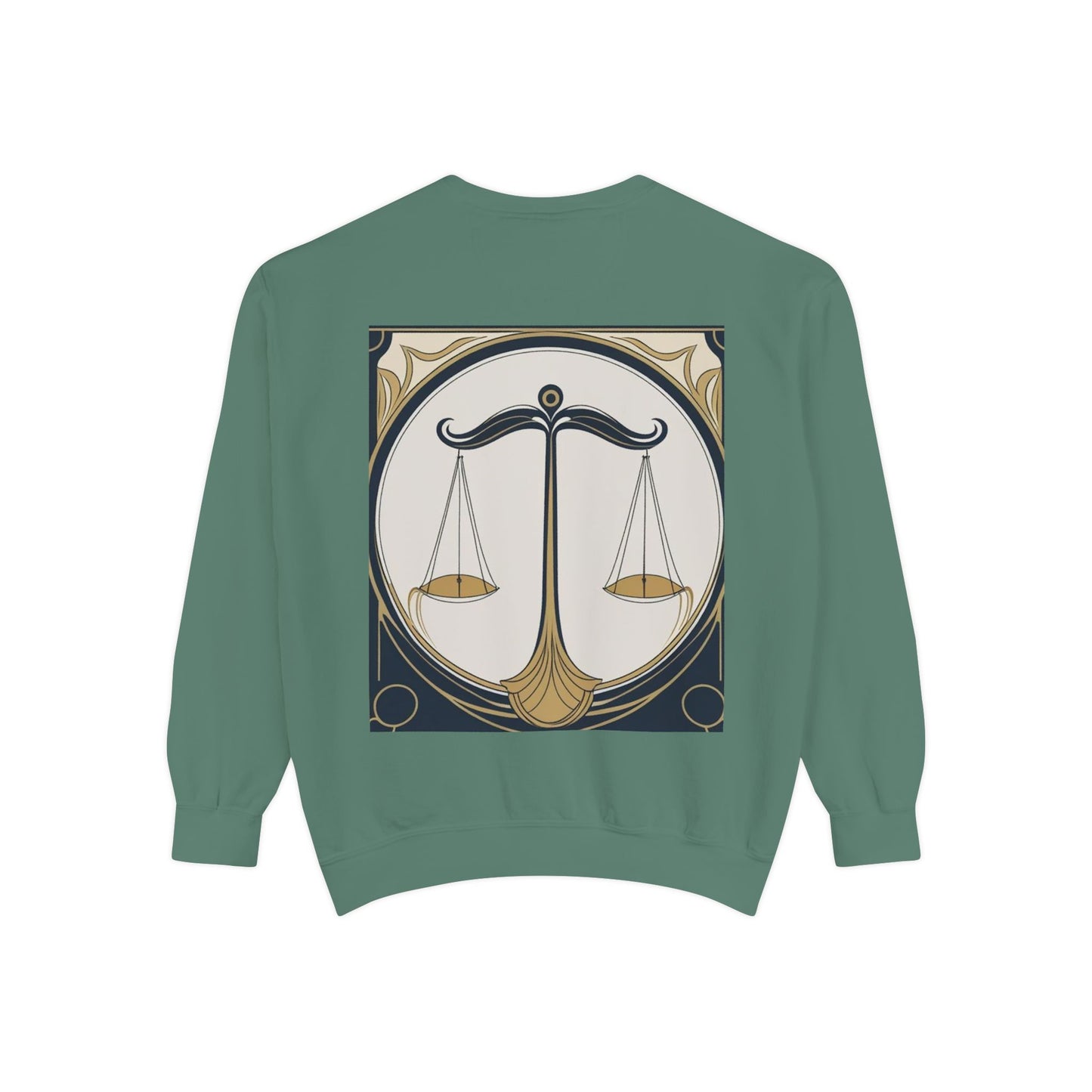Libra Astrological Unisex Unise Garment-Dyed Sweatshirt