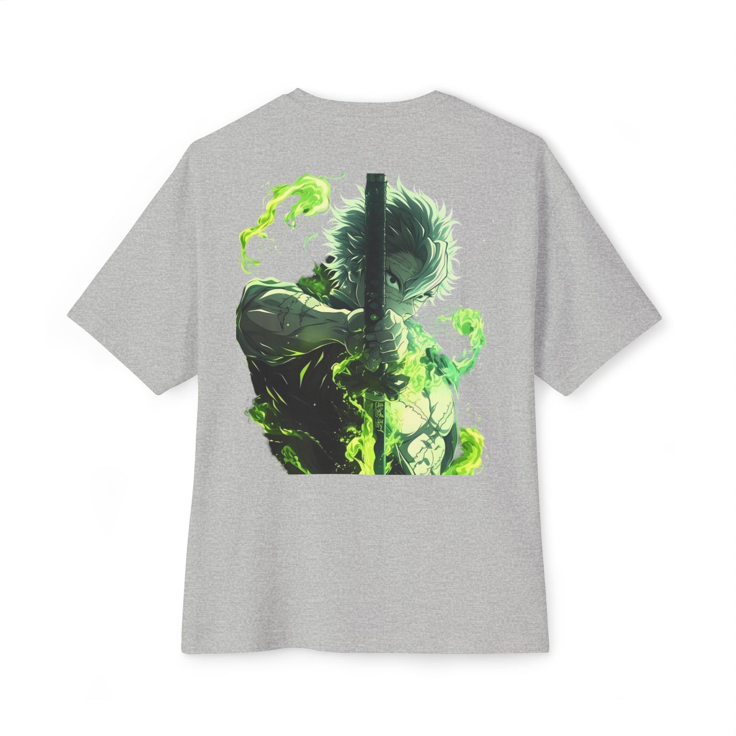 Demon Slayer Unisex Boxy Tee: Anime Fan Gift, Oversized Streetwear, Casual Summer Top, Geek Chic Apparel, Unique Japanese Culture Tee