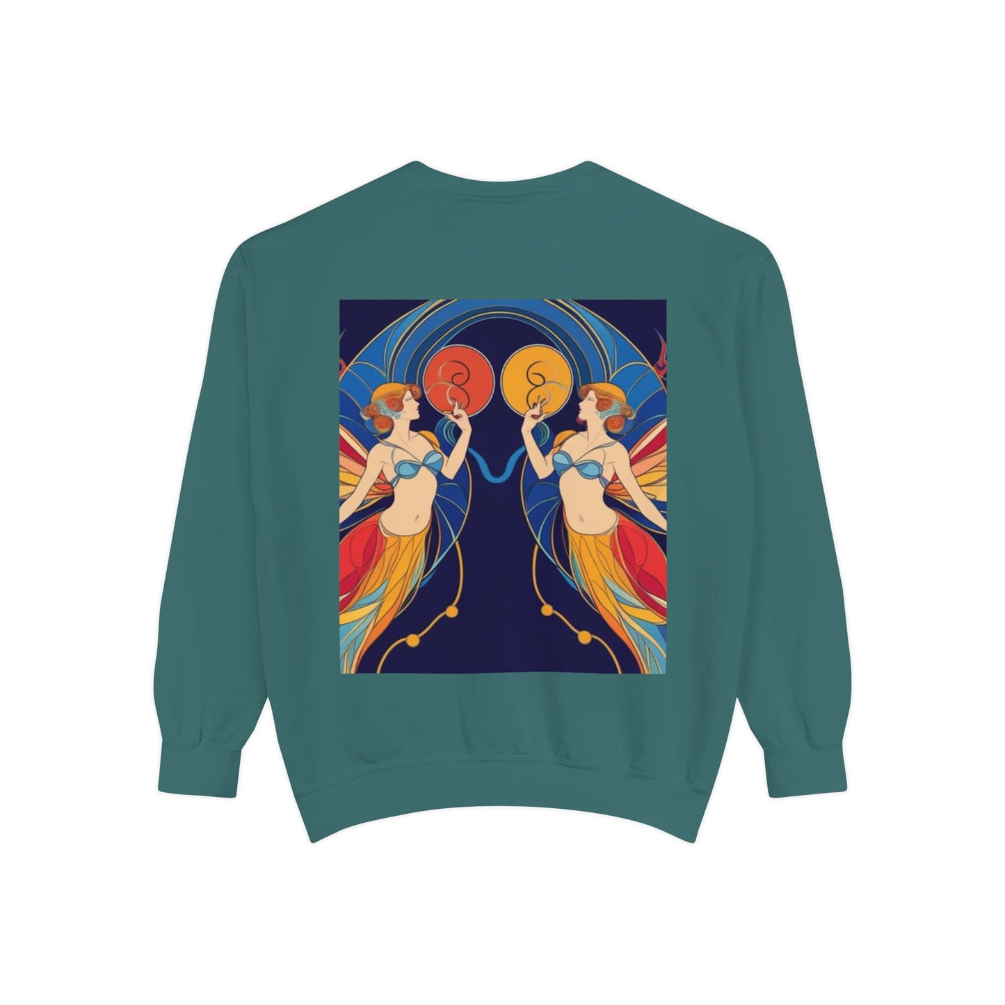 Gemini Astrological sign Unisex Garment-Dyed Sweatshirt