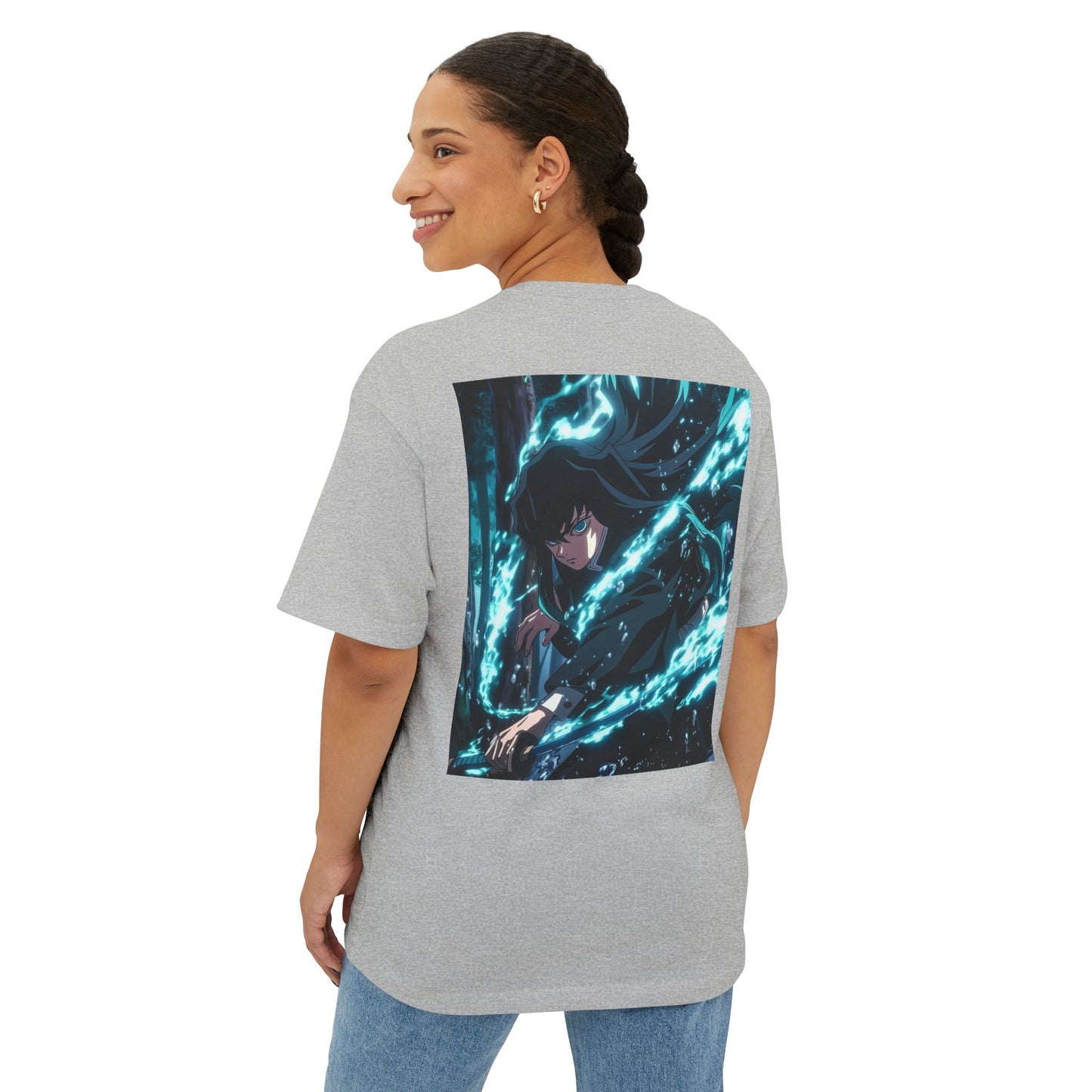 Demon Slayer Unisex Oversized Tee, Anime Shirt, Gift for Fans, Casual Wear, Collector's Item, Fun and Trendy
