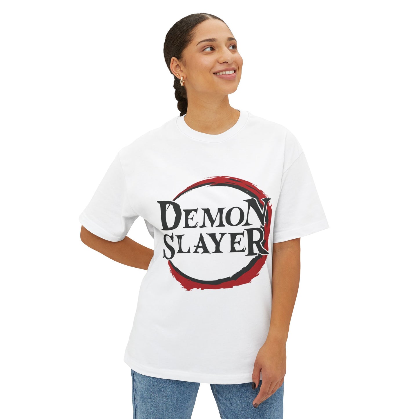 Demon Slayer Unisex Oversized Tee, Anime Shirt, Gift for Fans, Casual Wear, Collector's Item, Fun and Trendy