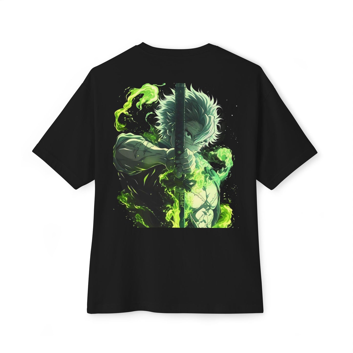 Demon Slayer Unisex Boxy Tee: Anime Fan Gift, Oversized Streetwear, Casual Summer Top, Geek Chic Apparel, Unique Japanese Culture Tee