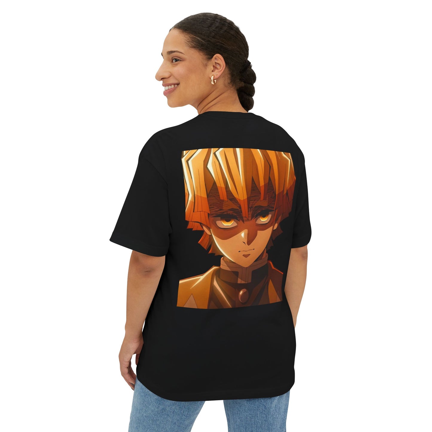 Demon Slayer Unisex Oversized Tee, Anime Graphic Shirt, Comfortable Streetwear, Gift for Fans, Casual Wear for Any Occasion