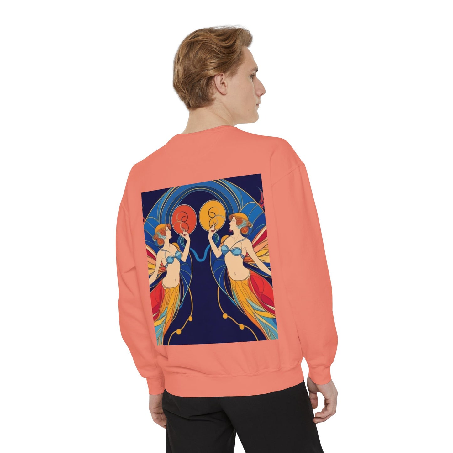 Gemini Astrological sign Unisex Garment-Dyed Sweatshirt