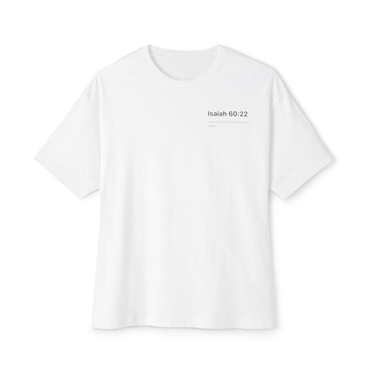 Inspirational Oversized Tee, Faith-Based T-Shirt, Unisex Boxy Shirt, Perfect Gift for Believers, Comfortable Back Design