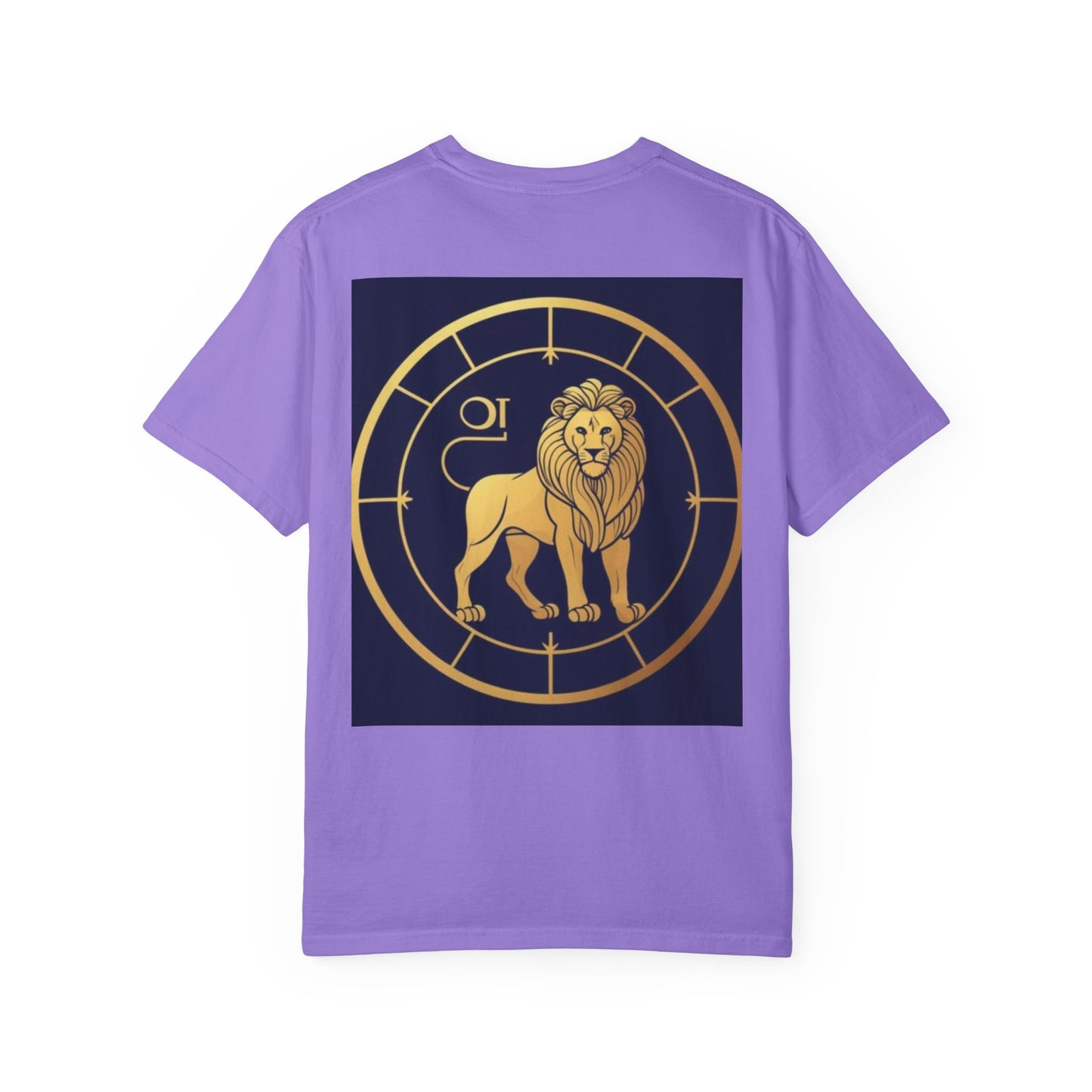 Leo Zodiac T-Shirt, Astrology Tee, Unisex Garment-Dyed Shirt, Birthday Gift for Leo, Celestial Fashion