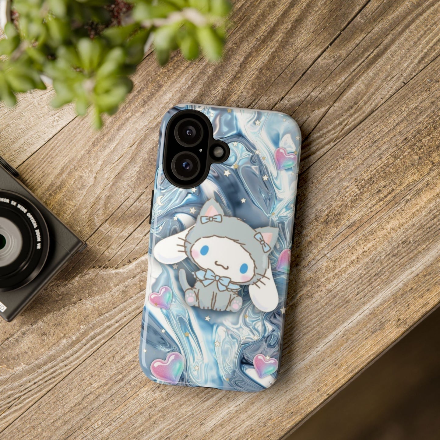 Cute Cat-Themed Phone Case, Kitty Phone Cover, Kawaii Accessory, Gift for Cat Lovers, Fun Decorative Case