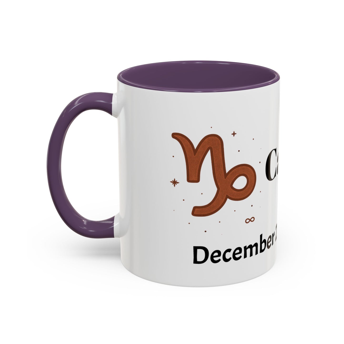 Capricorn Zodiac sign Accent Coffee Mug, Zodiac Gift, Astrology Mug, Horoscope Decor, Perfect for Birthdays & Holidays