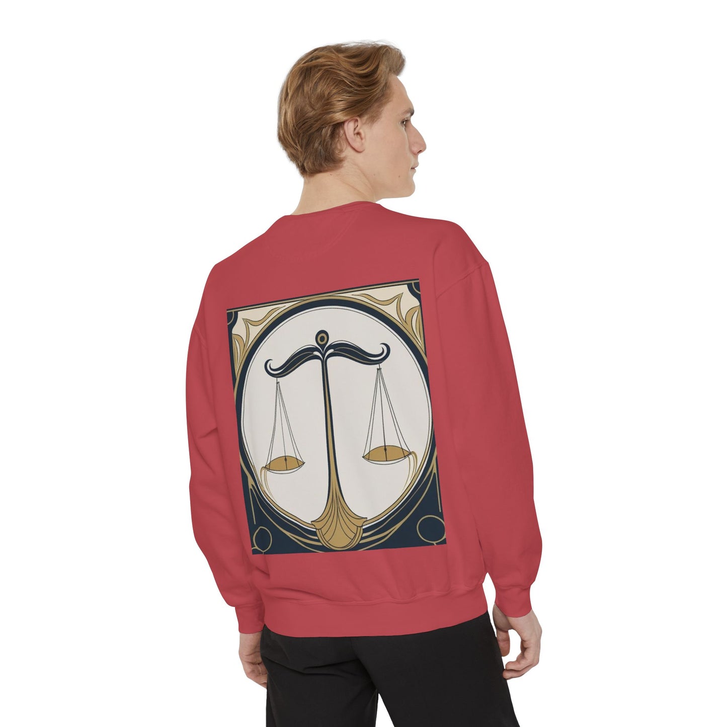 Libra Astrological Unisex Unise Garment-Dyed Sweatshirt