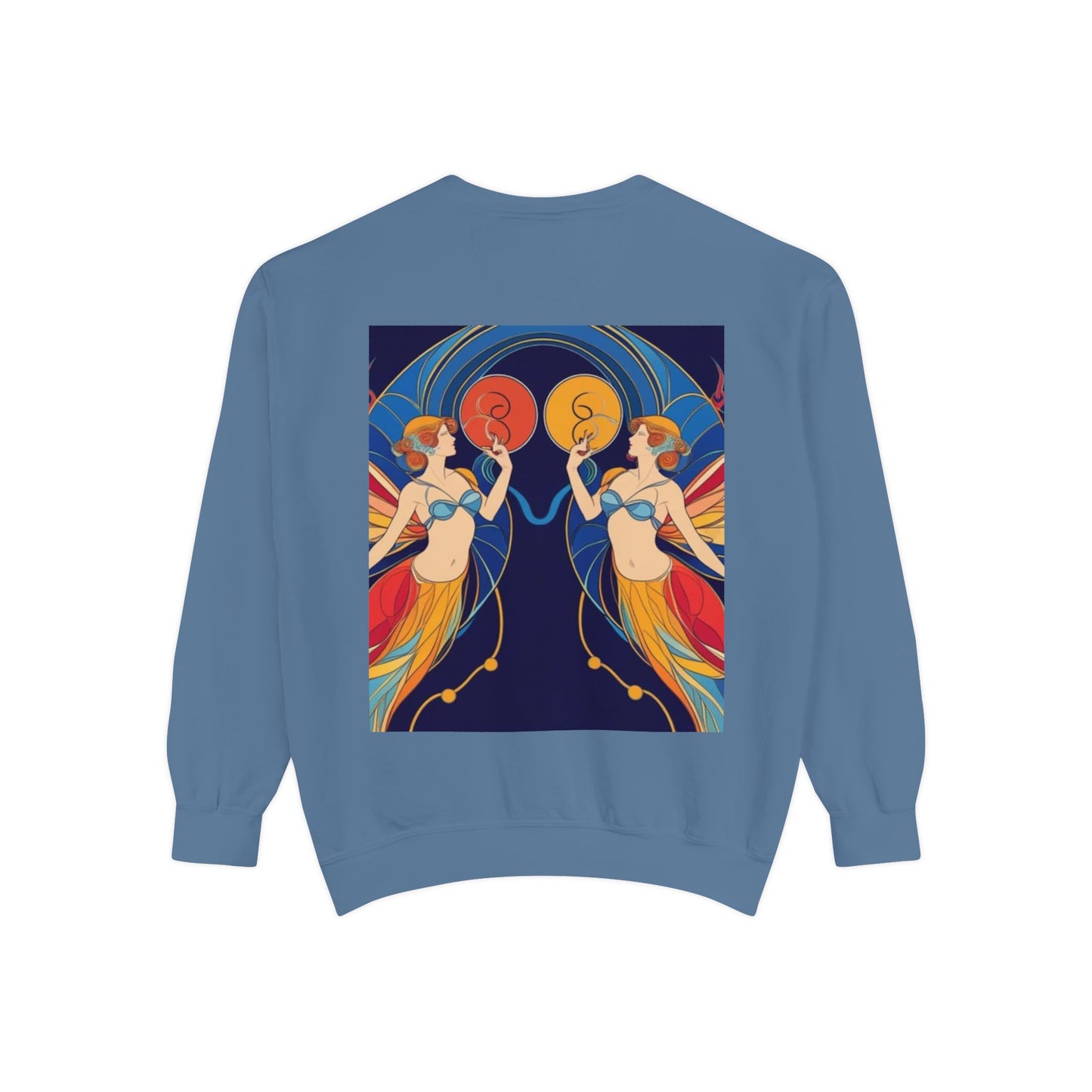 Gemini Astrological sign Unisex Garment-Dyed Sweatshirt