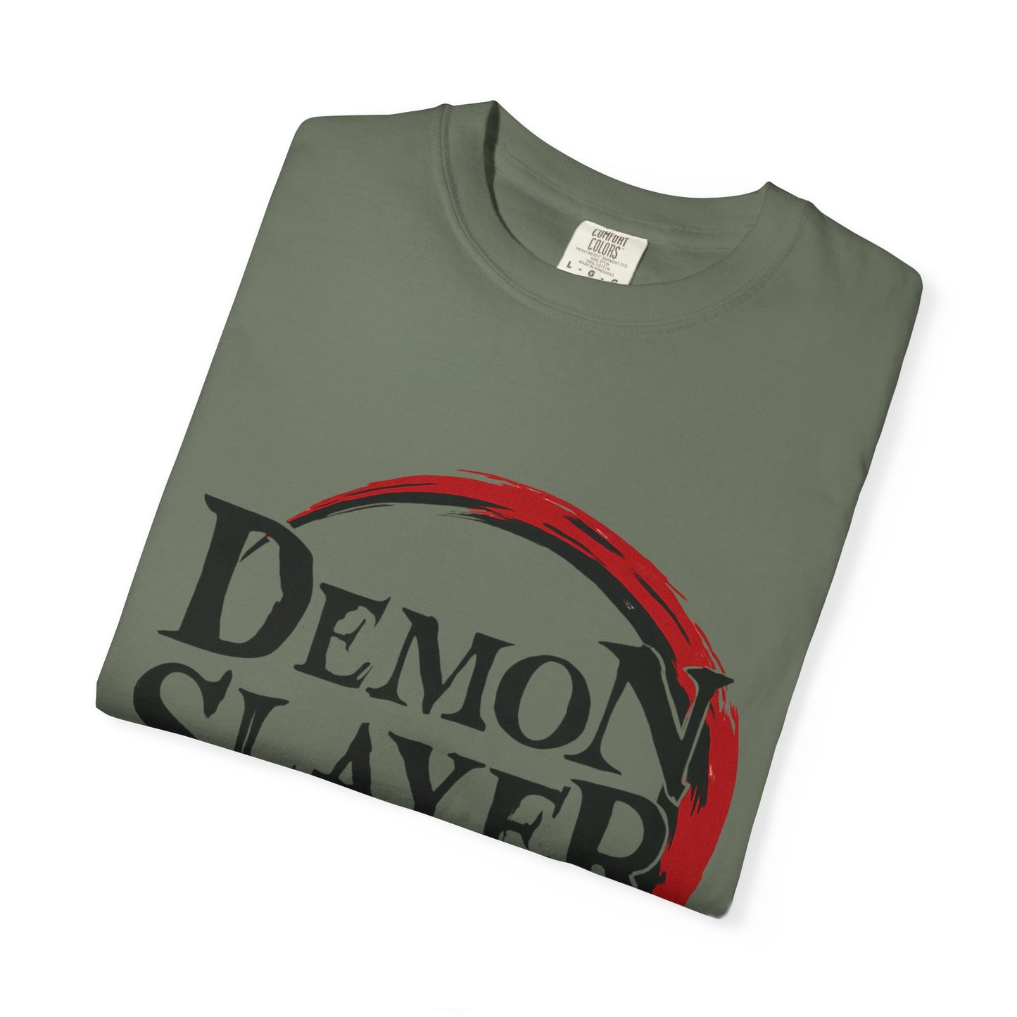 Demon Slayer Unisex Garment-Dyed T-Shirt, Anime Apparel, Gift for Fans, Casual Wear, Trendy Graphic Tee