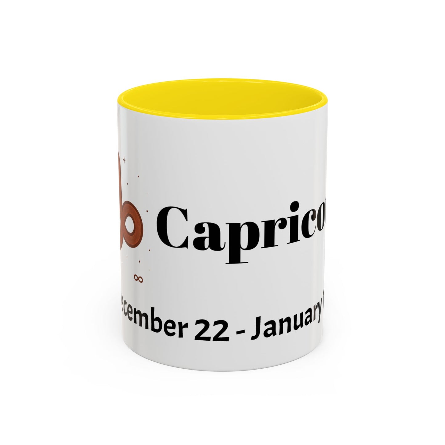 Capricorn Zodiac sign Accent Coffee Mug, Zodiac Gift, Astrology Mug, Horoscope Decor, Perfect for Birthdays & Holidays