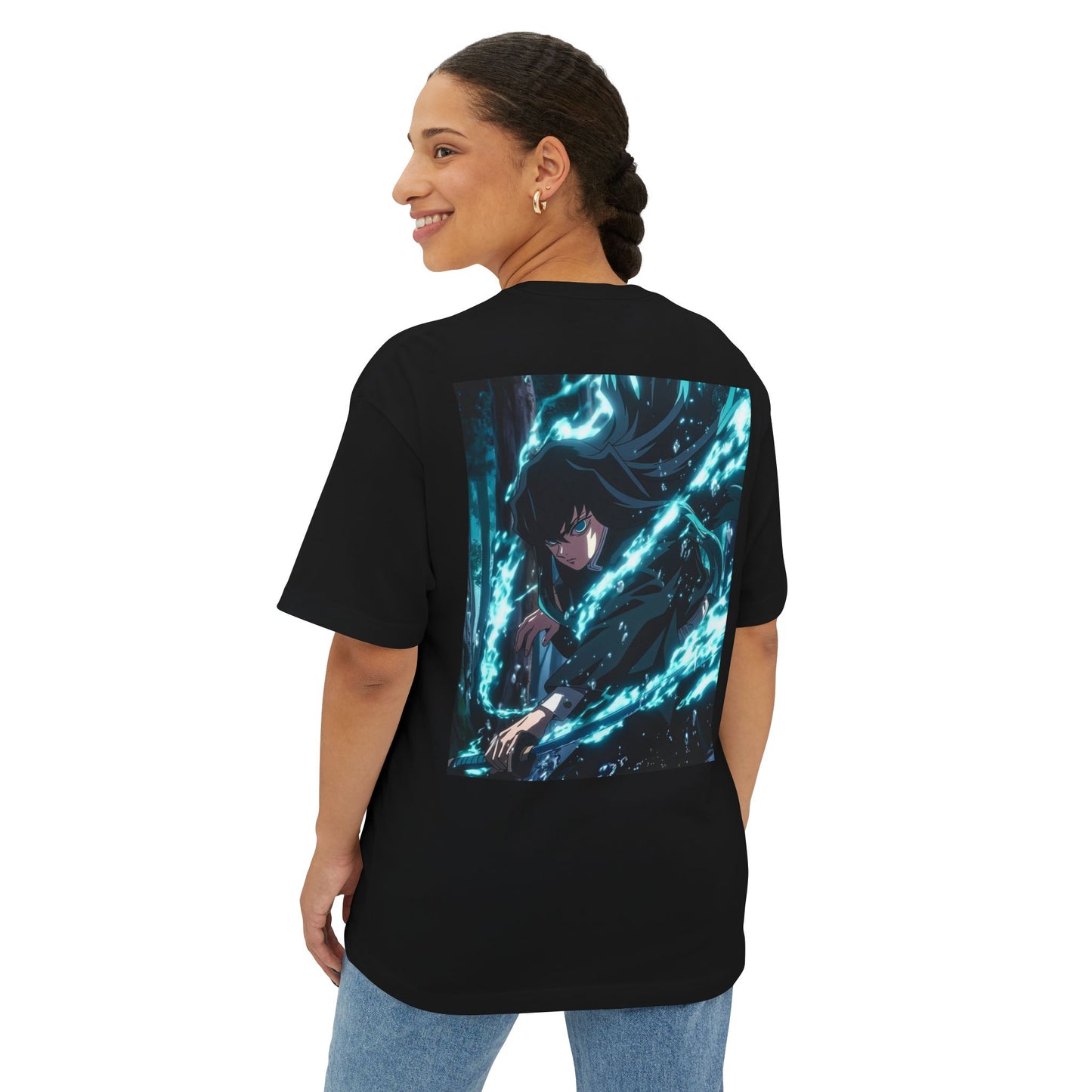 Demon Slayer Unisex Oversized Tee, Anime Shirt, Gift for Fans, Casual Wear, Collector's Item, Fun and Trendy